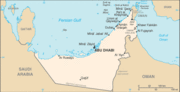 Abu Dhabi is bordered by the Persian Gulf, Saudi Arabia and Oman.