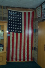 Flag atop the school on May 18, 1927, now at School Museum