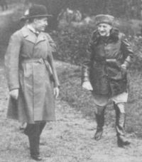 Mussolini and Gabriele D'Annunzio.