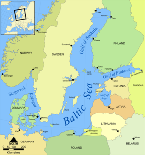 Map of the Baltic Sea