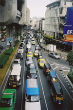 Traffic jam in Bangkok