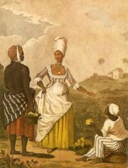 The Barbadoes Mulatto Girl, after Agostino Brunias, 1779
