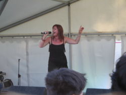 Nicki French Performs at the Oxford Gay Pride Festival in Summer 2005