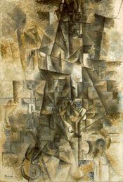 L'Accordéoniste, a 1911 cubist painting by Picasso.