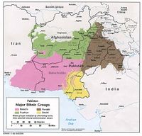 Major Ethnic Groups in Pakistan and surrounding areas, 1980