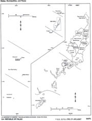 The sixteen states of Palau