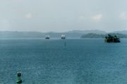 Gatun Lake, pictured here in 2000, is having difficulty supplying water for the canal's operation.