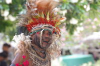 Resident of Bago-bago, an island in the southeast of Papua New Guinea