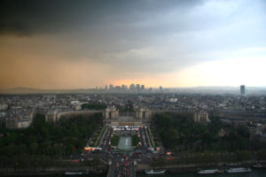 View over Paris from the Eiffel Tower