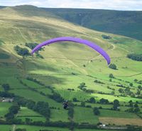 Paragliding from Mam Tor.