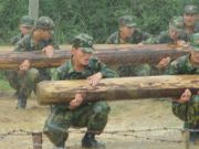 PLA recruit training. The PLA has been rapidly modernizing, but reducing the size of its military force.