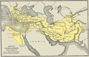 Map of Alexander's empire.