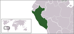 Location of Peru