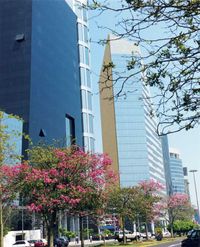 Buildings in San Isidro, Lima's largest financial district