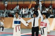 Jean Carlos Gamarra (right) is declared winner.