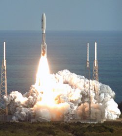 Photo of New Horizons, the first probe to Pluto, launched on January 19, 2006 (it is planned to reach Pluto in July 2015)