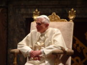 Pope Benedict XVI at a private audience on January 20, 2006.