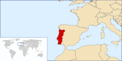 Location of Portugal