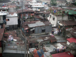 A shanty town in Manila, Philippines.