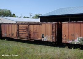 Boxcars transport bulk loads of freight.