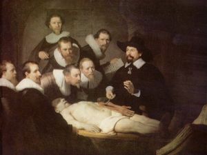 Anatomy Lesson of Dr. Nicolaes Tulp, 1632. Oil on canvas.