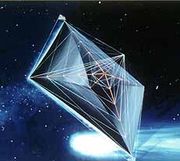 Artist's conception of a solar sail