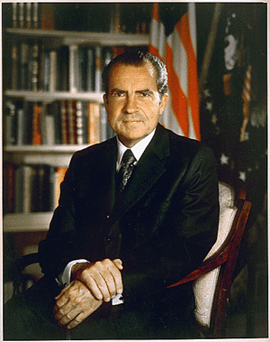 Official Portrait of President Richard Nixon.