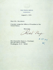 Nixon's letter of resignation