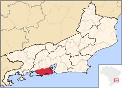 Location of Rio de Janeiro