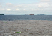 The Amazon River near Manaus in Brazil.