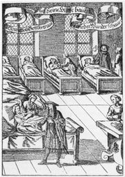 Historian of hospitals, Guenter Risse, says that the Church spearheaded the development of a hospital system geared towards the marginalized.