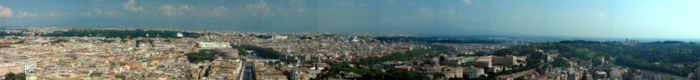 Panorama over Rome.