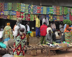A Rwandan market.
