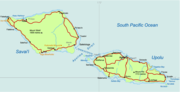 Map of Samoa