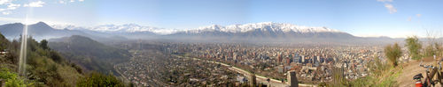 Panorama view of eastern Santiago