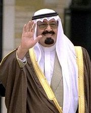 King Abdullah of Saudi Arabia.