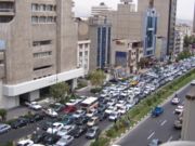 Traffic in Tehran.