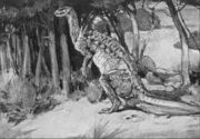 An 19th century rendering of Scelidosaurus