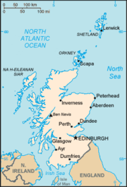 Map of Scotland