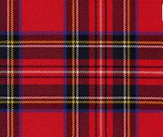 The distinctive Royal Stewart Tartan is also the personal tartan of Queen Elizabeth II.