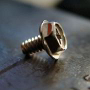 Typical Phillips head screw used in computers