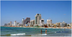 Tel Aviv's hotels from a southern point
