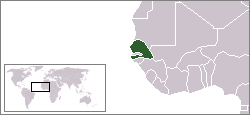 Location of Senegal