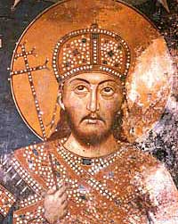 Tsar Stefan Dušan the Great of the Serbian Empire.