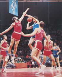 XX. Olympic games Munich 1972 Kresimir Cosic of Yugoslavia vs. Petr Novicky of Czechoslovakia 