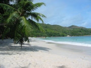 Anse Lazio on Praslin, an island of the Seychelles.