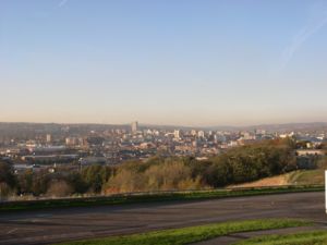 View of Sheffield City Centre from Norfolk Park 