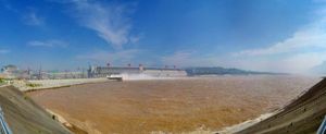 Three Gorges Dam, downstream side, 26 July 2004