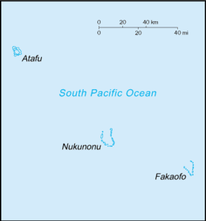 Map of Tokelau.