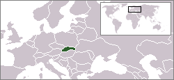 Location of Slovakia